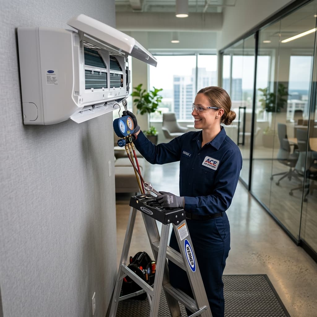 Professional Technician at Work